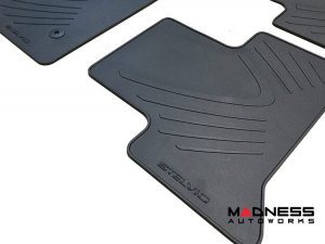 Alfa Romeo Stelvio Floor Mats - Genuine Alfa - All Weather Rubber Alfa Romeo Stelvio Floor Mats - Genuine Alfa - All Weather Rubber